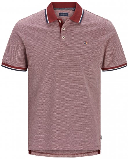 Jack & Jones JPRBLUWIN Polo Red Dahlia - Polos - Polos homme grande taille
