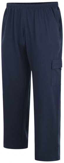 Kam Jeans Lightweight Sweatpants with Cargo pocket Navy - Pantalons/shorts de survêtement - Survêtement/jogging grandes tailles