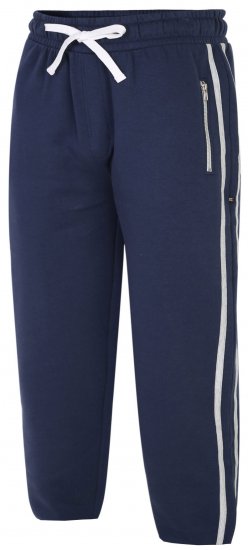 Kam Jeans 239 Stripe Jogger Navy - Pantalons/shorts de survêtement - Survêtement/jogging grandes tailles