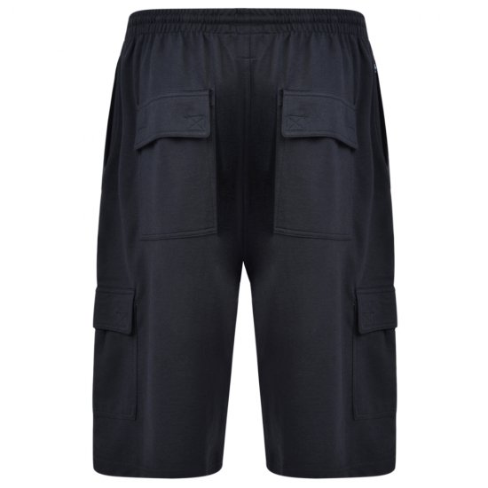 Kam Jeans Cargo Jogger shorts Black - Pantalons/shorts de survêtement - Survêtement/jogging grandes tailles