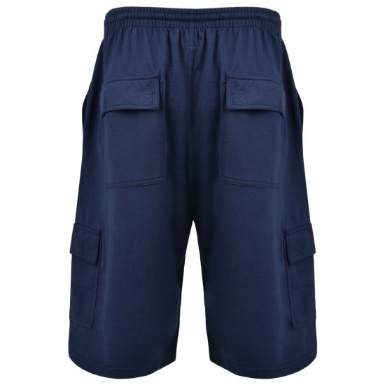 Kam Jeans Cargo Joggers shorts Navy - Pantalons/shorts de survêtement - Survêtement/jogging grandes tailles