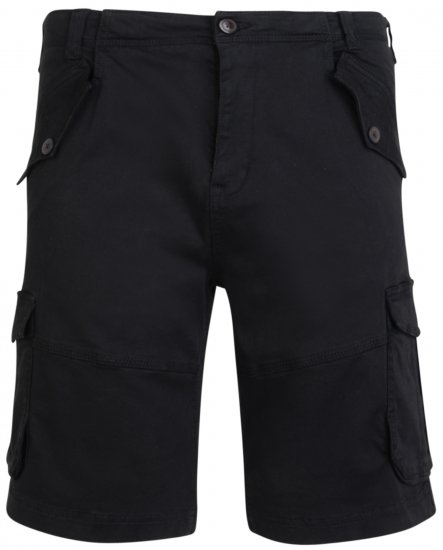 Kam Jeans 320 Cargoshorts Black - Shorts - Shorts hommes grande taille