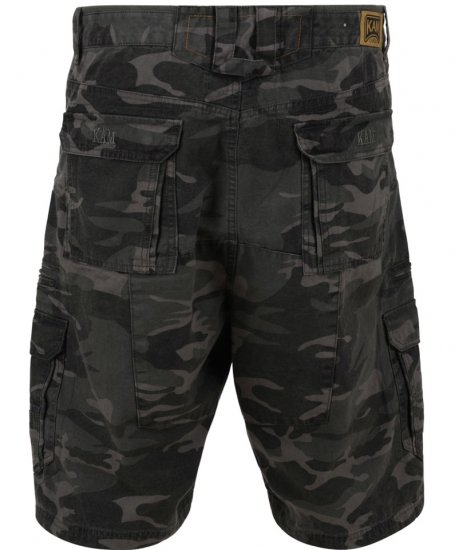 Kam Jeans 329 Short Khaki Camo - Shorts - Shorts hommes grande taille