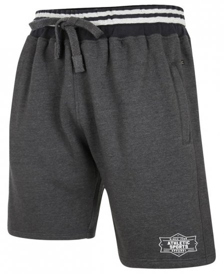 Kam Jeans 3301 Athletic Sports Jog Shorts Charcoal - Pantalons/shorts de survêtement - Survêtement/jogging grandes tailles