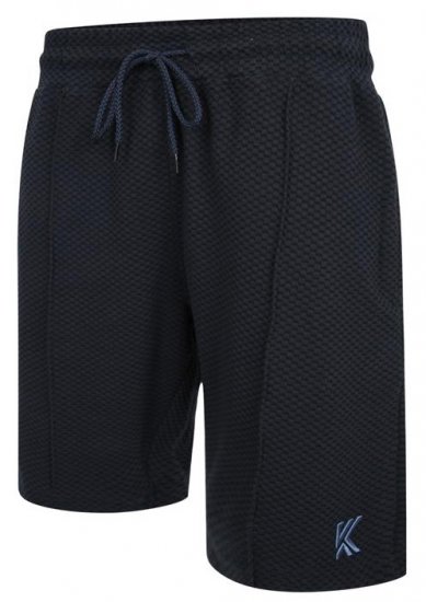Kam Jeans 3305 Jaquard Mesh Shorts Navy - Pantalons/shorts de survêtement - Survêtement/jogging grandes tailles