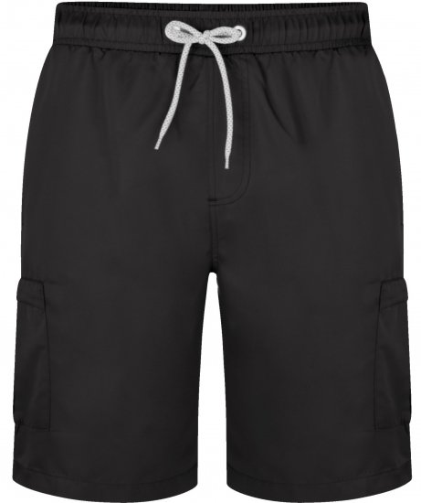 Kam Jeans 334 Cargo Swim Shorts Black - Sous-vêtements & bain - Sous-vêtements Grande Taille