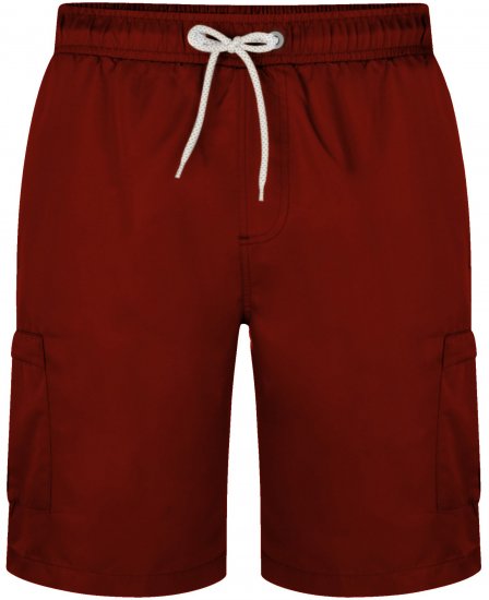 Kam Jeans 334 Cargo Swim Shorts Burgundy - Sous-vêtements & bain - Sous-vêtements Grande Taille