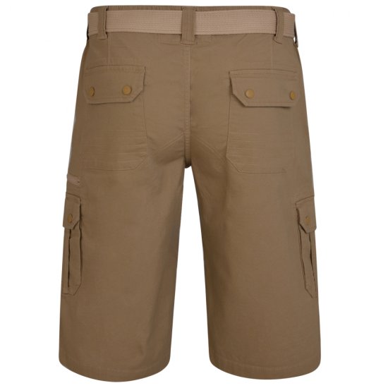 Kam Jeans 343 Cargoshorts Sand - Shorts - Shorts hommes grande taille
