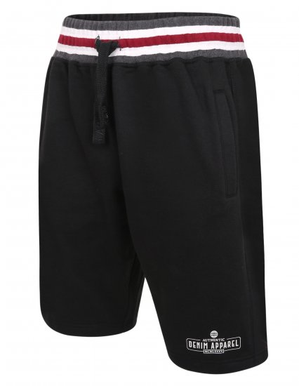 Kam Jeans 344 Jogger Shorts Black - Pantalons/shorts de survêtement - Survêtement/jogging grandes tailles