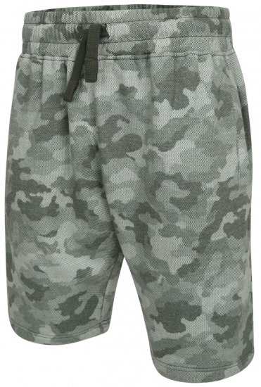 Kam Jeans 346 Camo Sweat Shorts Olive - Pantalons/shorts de survêtement - Survêtement/jogging grandes tailles