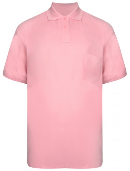 Kam Jeans Polo Pink - Polos - Polos homme grande taille