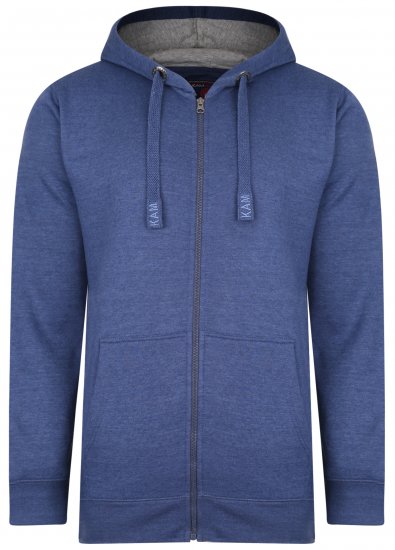 Kam Jeans Hoodie Royal Blue - Sweatshirts & hoodies - Sweatshirts/Hoodies grande taille homme