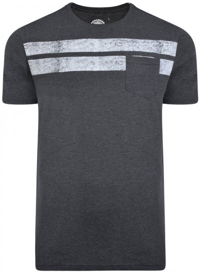 Kam Jeans 5252 T-shirt Charcoal - T-shirts - T-shirts Homme Grande Taille