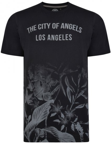 Kam Jeans 5255 T-shirt Black - T-shirts - T-shirts Homme Grande Taille