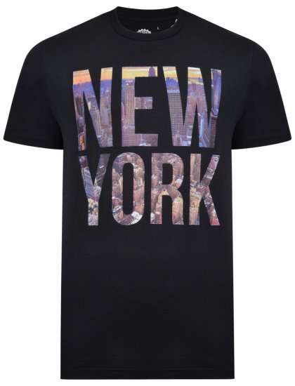 Kam Jeans 5257 T-shirt Black - T-shirts - T-shirts Homme Grande Taille