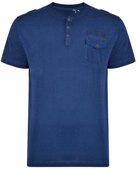 Kam Jeans 5262 T-shirt Denim - T-shirts - T-shirts Homme Grande Taille