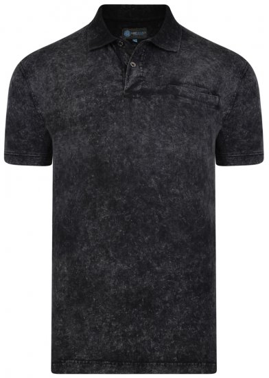 Kam Jeans 5268 Polo Black - Polos - Polos homme grande taille