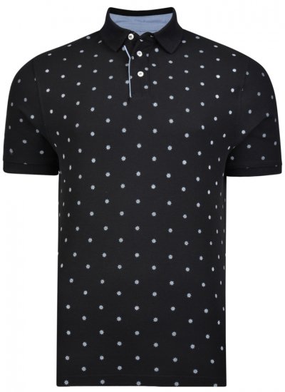 Kam Jeans 5272 Polo Black - Polos - Polos homme grande taille