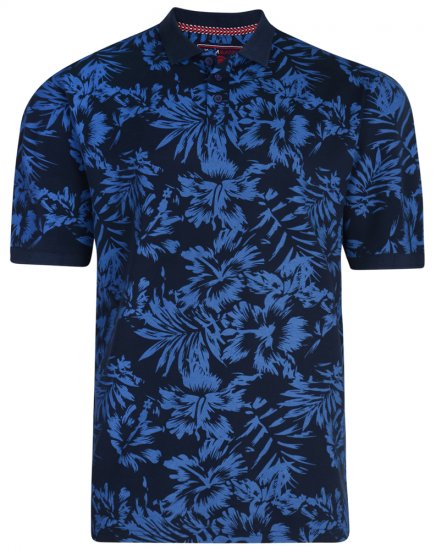 Kam Jeans 5295 Polo Navy - Polos - Polos homme grande taille