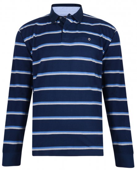 Kam Jeans 5297 Polo Navy - Polos - Polos homme grande taille