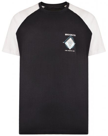 Kam Jeans 5304 T-shirt Navy - T-shirts - T-shirts Homme Grande Taille