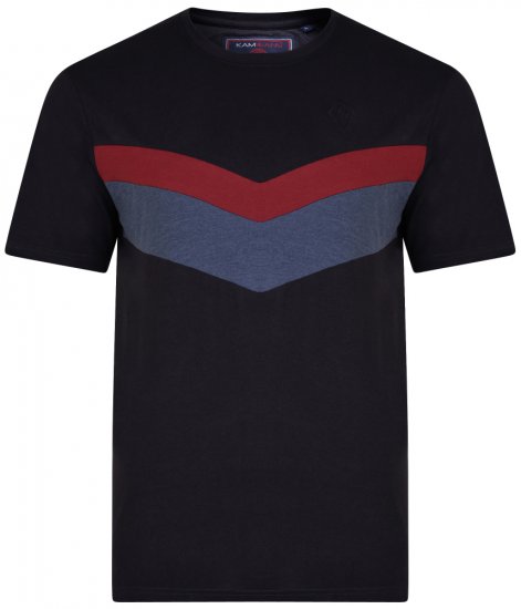Kam Jeans 5306 T-shirt Black - T-shirts - T-shirts Homme Grande Taille