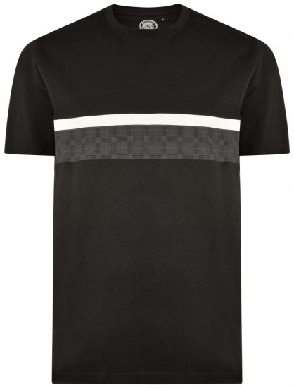 Kam Jeans 5307 T-shirt Black - T-shirts - T-shirts Homme Grande Taille