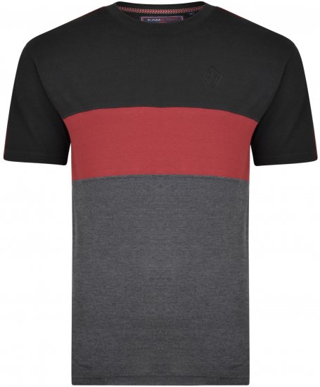 Kam Jeans 5322 T-shirts black - T-shirts - T-shirts Homme Grande Taille