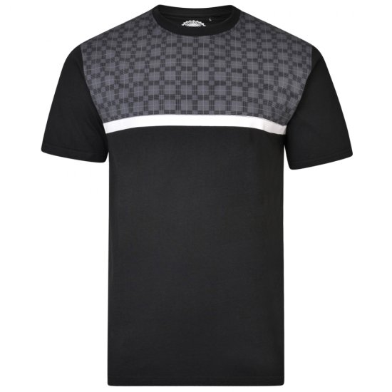 Kam Jeans 5347 Twin pack T-shirt Black/Denim - T-shirts - T-shirts Homme Grande Taille
