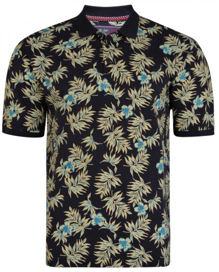 Kam Jeans 5406 Polo Navy - Polos - Polos homme grande taille