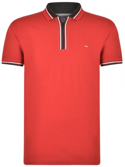 Kam Jeans 5409 Polo Burgundy - Polos - Polos homme grande taille