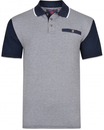 Kam Jeans 5421 Polo Navy - Polos - Polos homme grande taille
