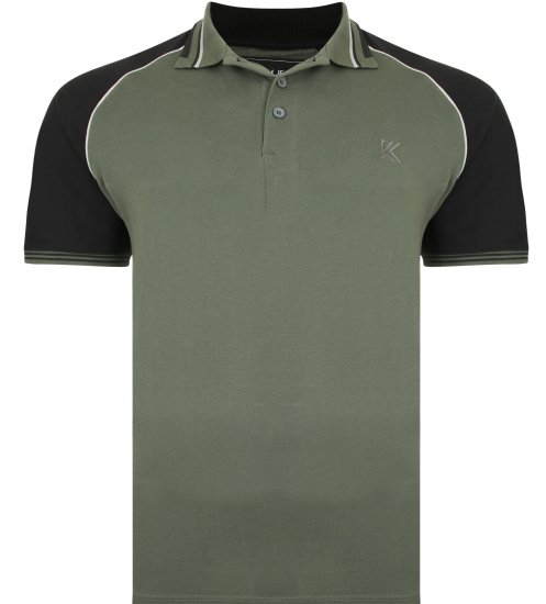 Kam Jeans 5445 Pique Polo Khaki - Polos - Polos homme grande taille