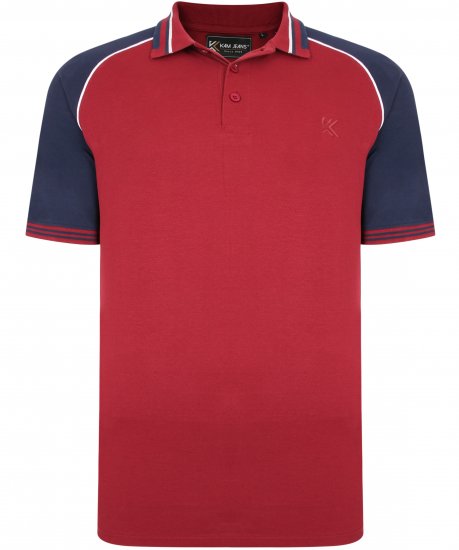 Kam Jeans 5445 Pique Polo Burgundy - Polos - Polos homme grande taille