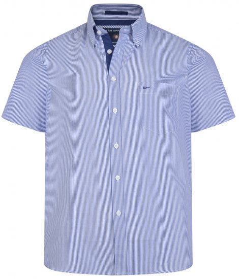 Kam Jeans 6164 Short Sleeve Shirt Navy - Chemises - Chemises Grandes Tailles Hommes