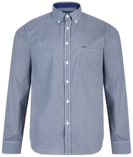 Kam Jeans 6177 Long Sleeve Shirt Denim Blue - Chemises - Chemises Grandes Tailles Hommes