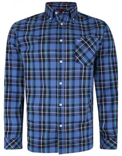 Kam Jeans 6208 LS Casual Check Shirt Denim - Chemises - Chemises Grandes Tailles Hommes