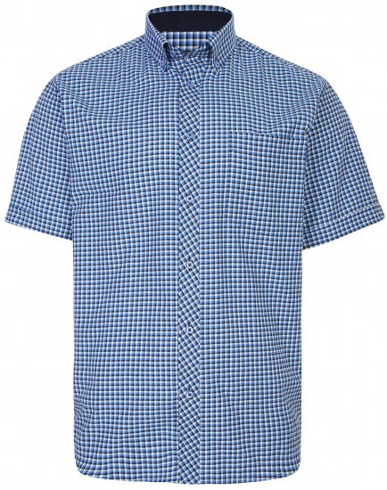 Kam Jeans 6219 Short sleeve Shirt Navy - Chemises - Chemises Grandes Tailles Hommes