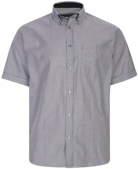 Kam Jeans 6224 Short sleeve Shirt Charcoal - Chemises - Chemises Grandes Tailles Hommes