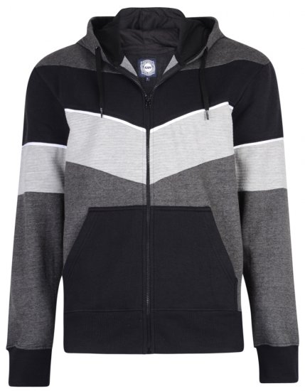 Kam Jeans 7004 Charcoal - Sweatshirts & hoodies - Sweatshirts/Hoodies grande taille homme
