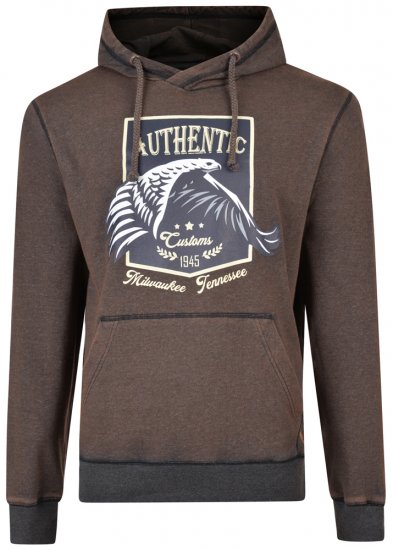 Kam Jeans 7010 Hoodie Black - Sweatshirts & hoodies - Sweatshirts/Hoodies grande taille homme