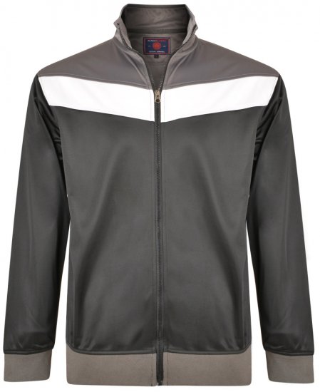 Kam Jeans 7014 Track Jacket Black - Sweatshirts & hoodies - Sweatshirts/Hoodies grande taille homme