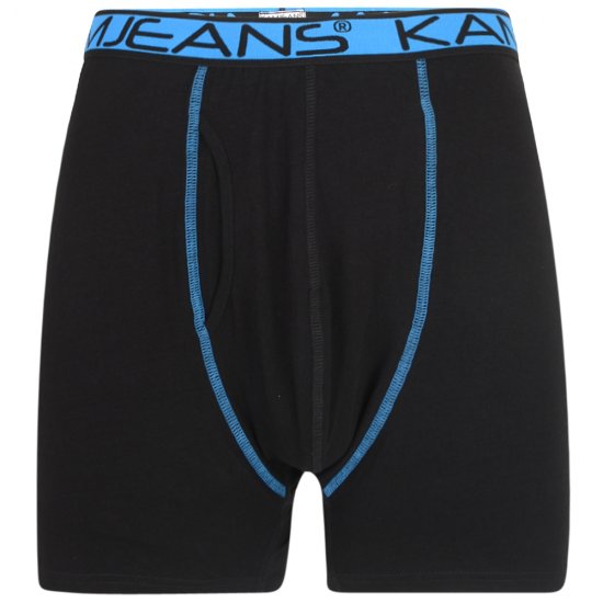 Kam Jeans Boxershorts Black and Navy 2-Pack - Sous-vêtements & bain - Sous-vêtements Grande Taille