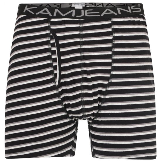 Kam Jeans Striped Boxershorts 2-Pack - Sous-vêtements & bain - Sous-vêtements Grande Taille