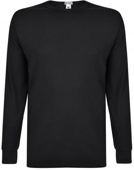 Kam Jeans 835 Long Sleeve Thermal T-shirt Black - Sous-vêtements & bain - Sous-vêtements Grande Taille