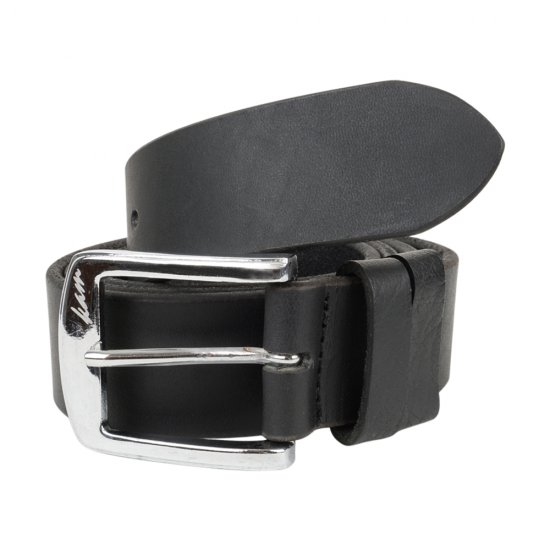 Kam 922 Jeans belt Genuine leather Black, 4cm - Ceintures - Ceintures grandes tailles pour hommes
