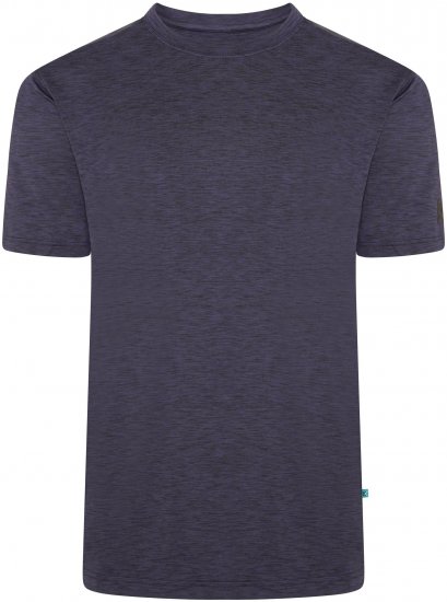 Kam Jeans AP001 XT Active Performance Marl Tee Indigo - T-shirts - T-shirts Homme Grande Taille
