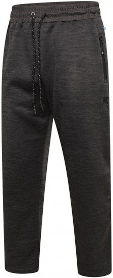 Kam Jeans AP006 Active Performance Marl Jog Pants Charcoal - Pantalons/shorts de survêtement - Survêtement/jogging grandes tailles