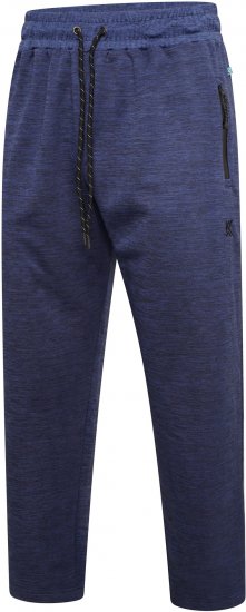 Kam Jeans AP006 Active Performance Marl Jog Pants Indigo - Pantalons/shorts de survêtement - Survêtement/jogging grandes tailles