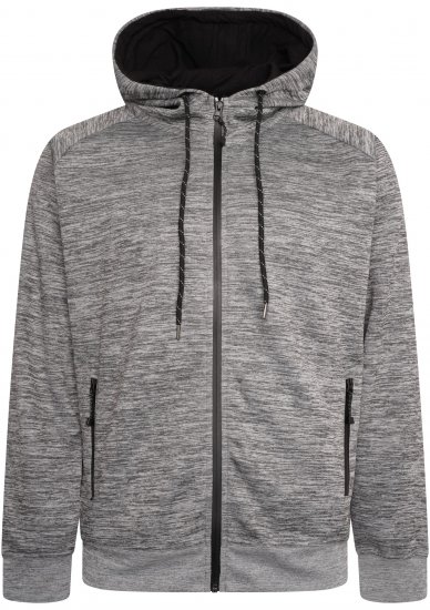 Kam Jeans KBS AP008 Active Performance Hoody Grey - Sweatshirts & hoodies - Sweatshirts/Hoodies grande taille homme